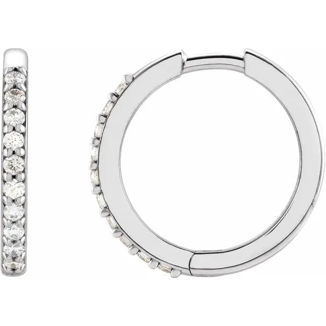 small platinum hoops for women