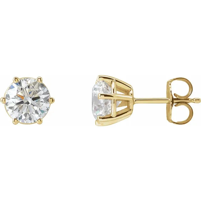 2CTW Diamond studs for women