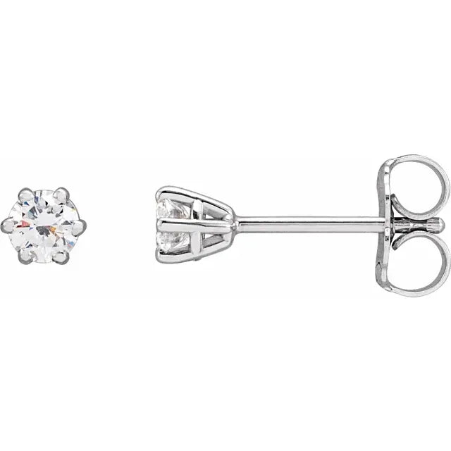 Diamond stud earrings 1/4 CTW