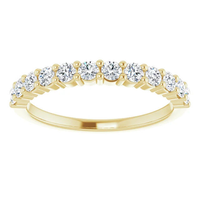 Gold/ Platinum Natural Diamond Anniversary Band