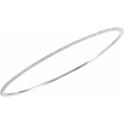 Natural Diamond Bracelet 1 CTW 14k white gold