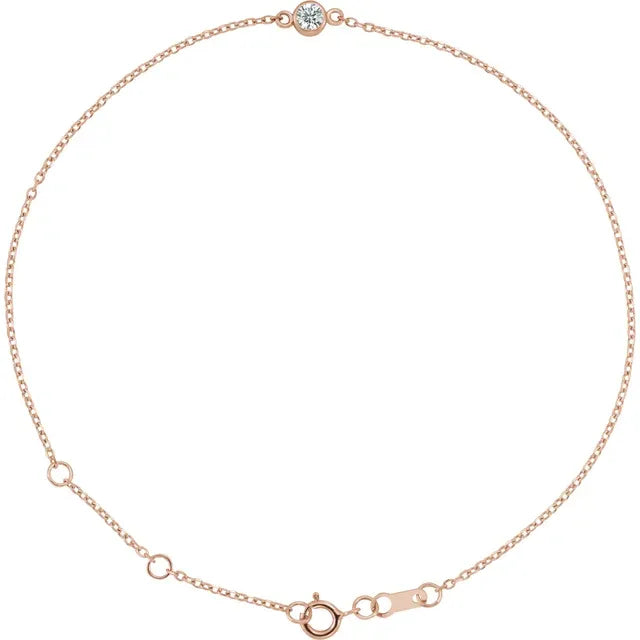 Diamond Bracelet for women 14k Rose Gold