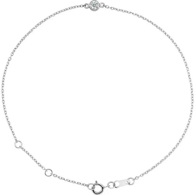 Diamond Bracelet for women 14k White Gold 