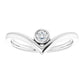 Natural Diamond earrings - 14K White gold