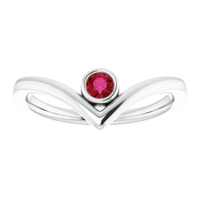 ruby ring for women on platinum 